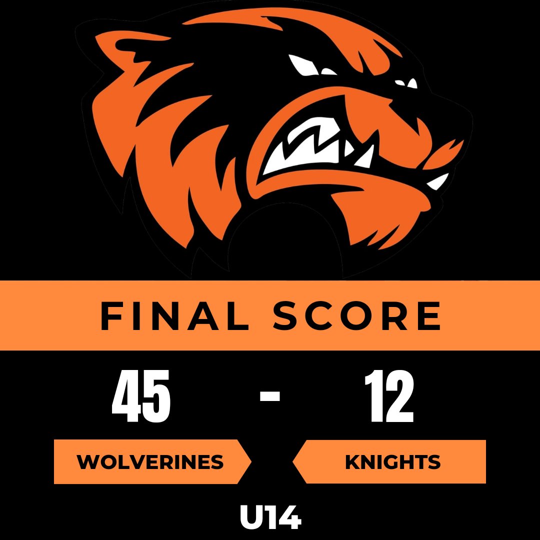 Huge win for the U14 Wolverines to start the season.