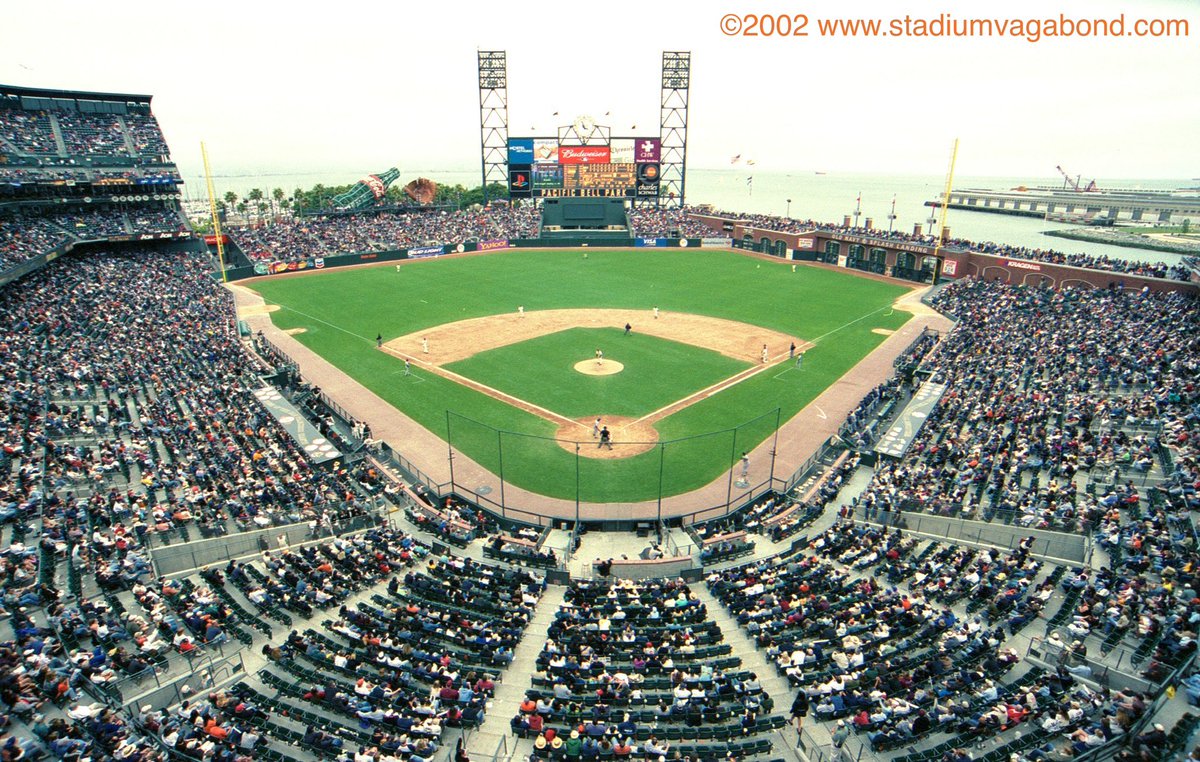 StadiumVagabond's tweet photo. Oracle Park, San Francisco, CA circa 2002 - Home of the San Francisco Giants #sfgiants #mlb #sanfrancisco #giants #baseball #sanfranciscogiants #oraclepark #bayarea #giantsbaseball #sf #beatla #mccoveycove #goldenstatewarriors #orangeandblack #attpark #Warriors #MLB #ballparks https://t.co/nUfCqnriuk