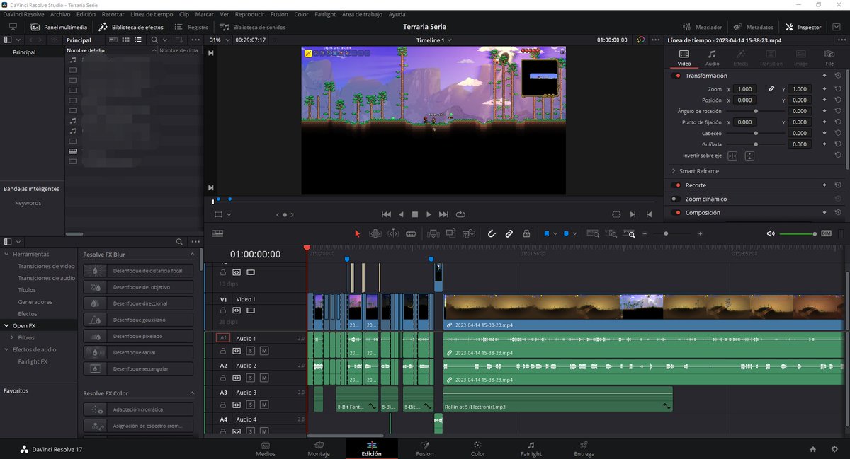JPlayerGamesACS's tweet photo. Buenooo, creo que toca volver a editar para subir videito 🤔 #YouTube #DaVinciResolve #Edicion https://t.co/P3oxcdO6l8