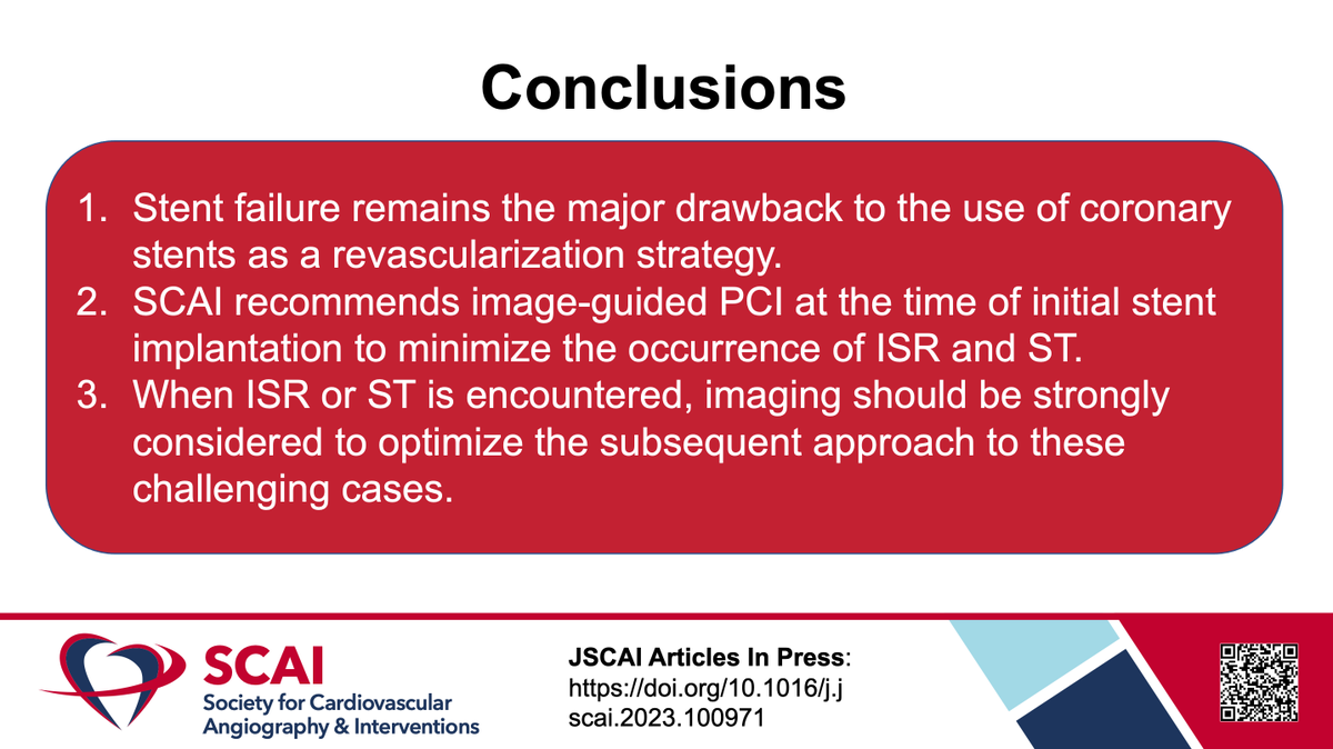 yadersandoval's tweet photo. Now online @MyJSCAI: SCAI Expert Consensus Statement on Management of In-Stent Restenosis and Stent Thrombosis https://t.co/FKC7Ek5n3D - @SCAI  recommends image-guided PCI at the time of initial stent implantation to minimize the occurrence of ISR and ST. https://t.co/tp07l5VSf0