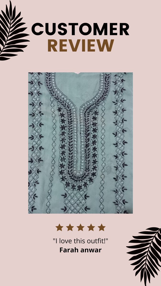 HandiCraftsys's tweet photo. HandiCraft System is thankful for such great reviews from our dear customers!
for order visit: https://t.co/bsrk8M02gA
.
#handicraftsystem #handmade #embroidered https://t.co/HBrtrd9hWS