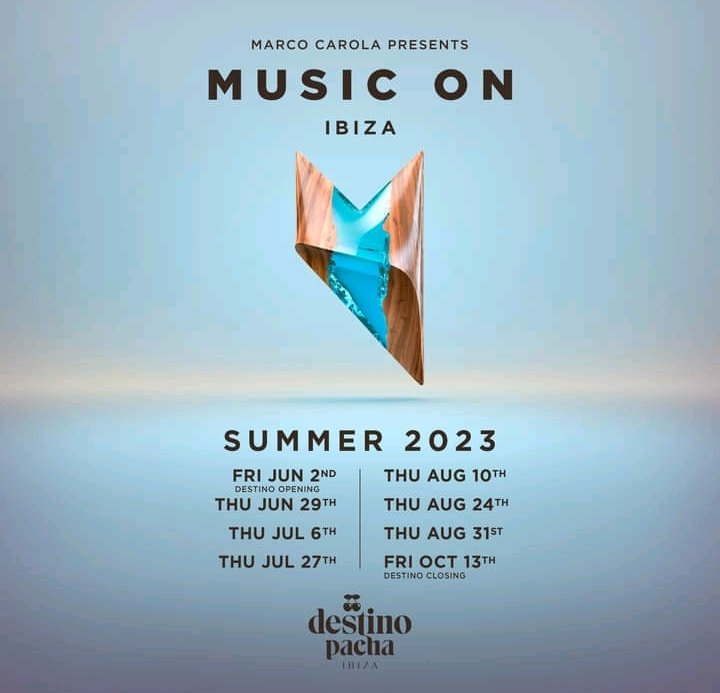 @marcocarola @MusicOnOfficial will take over Destino Ibiza for 8 parties this summer. Gear up for an electrifying daytime session!
#Ibiza