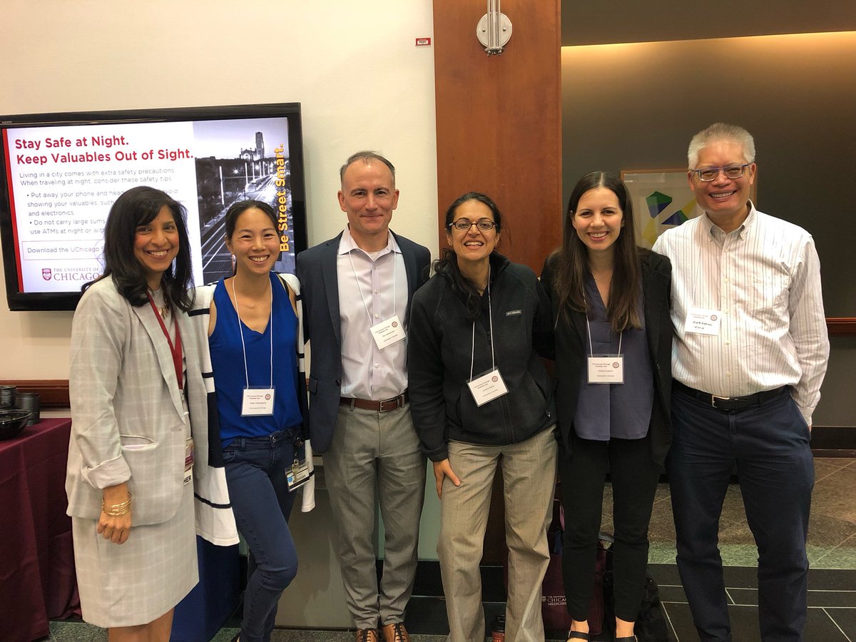 Purple shirt but maroon pride! So great being back at @UChicagoMed today with amazing mentors and colleagues from UC and @NUFeinbergMed for the CCDTR Chicago Diabetes Day w/ @MarshallChinMD @AmishaWalliaMD @RackermaRon @nedalai @FutureDocs