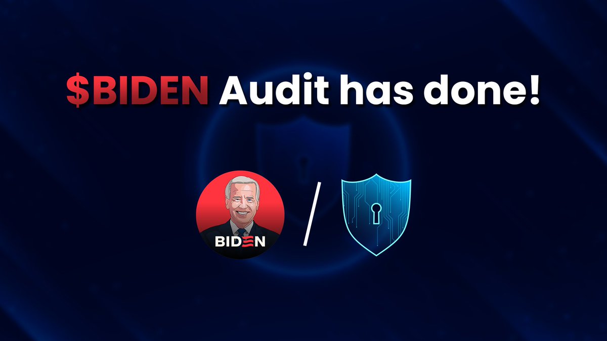 📣 Hey $BIDEN Community! 

Our Audit has done ✅

📌 Check the link below to see their full Audit report: github.com/AnalytixAudit/…

#BSC #BNB #Audit #Pinksale