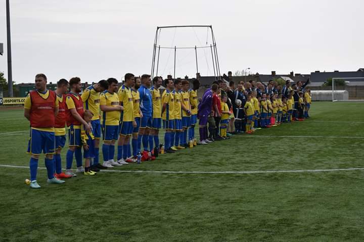 BarryTownDFC's tweet photo. On this day in 2019:

A top day of football at Jenner Park for Finn's Foundation charity between the pan disability team and the parents representing Barry Town! Raised just over £1,700 which is absolutely fantastic!
#BTUDFC #DefeatDIPG #FinnsFoundation https://t.co/PIwIHSotuH
