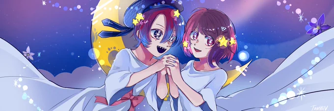#50人イラフト #ニート部アート #アートタンクこの #なっしー  2人の仲は永遠に...
