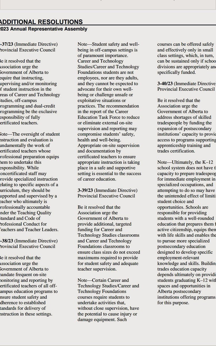 Gabinatrix's tweet photo. The sheer support of those voting towards CTS education and CTS teachers makes this teacher enshrined within these resolution makes my CTS teacher heart so happy. #ARA2023 https://t.co/ck8DFR9uag