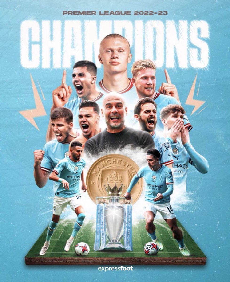 ExpressFoot_'s tweet image. OFFICIEL 🔴 

Manchester City est officiellement champion après la défaite d’Arsenal cet après-midi (1-0)
Domination totale des Cityzens avec cinq titres en six saison !🤯

👏👏👏