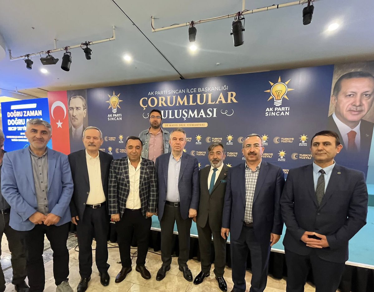 halil_koldas's tweet photo. Sincanda Çorumlular Buluşmasından @Murat_Alparslan @hayricagir @MehmetOnan0619 @Mamakcorbirligi https://t.co/ZRpwCGM0CO