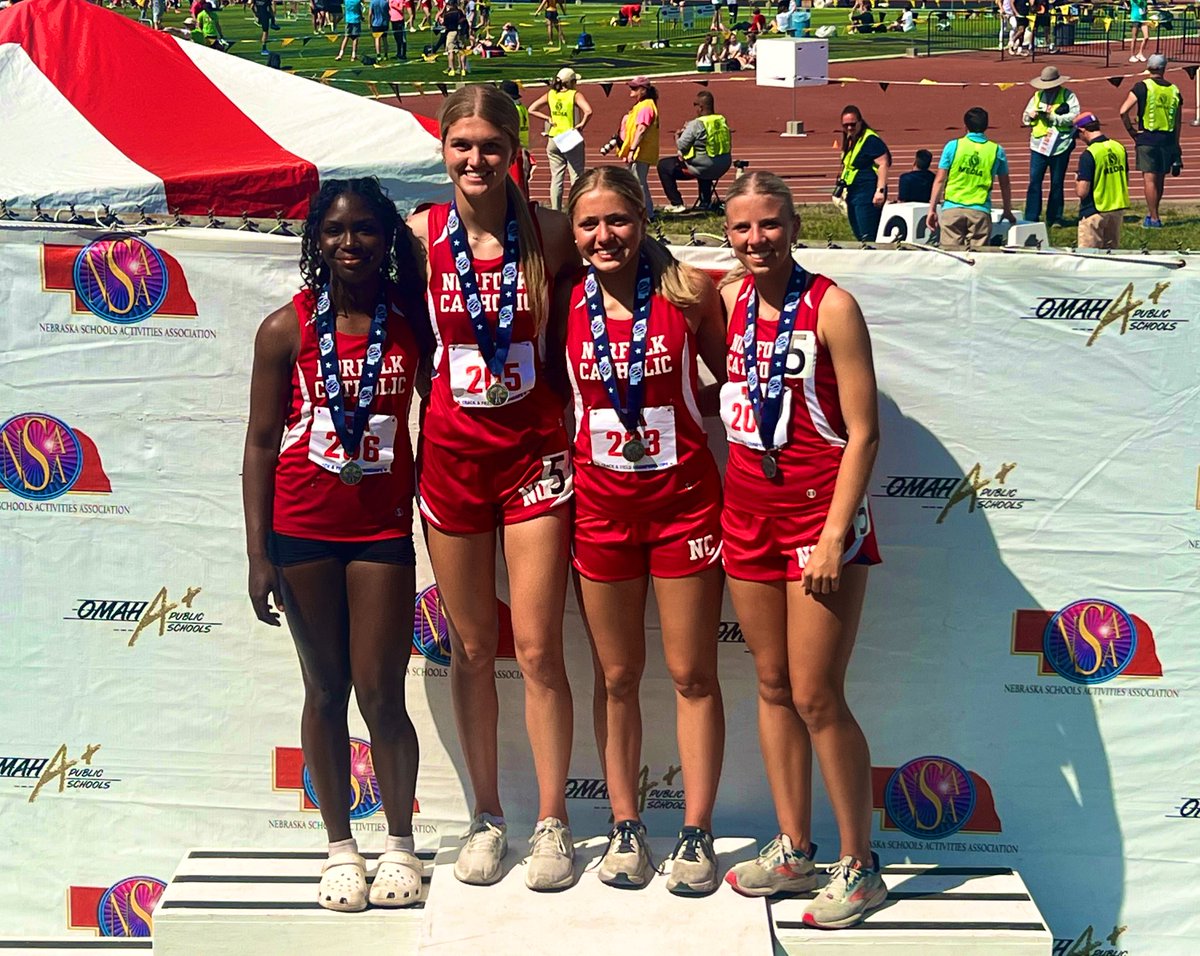 NC RedZone (@ncredzone) on Twitter photo 🥈4x1 State Runner Up🥈
Congratulations to girls!
<a href="/Saylorfischer/">Saylor</a> <a href="/aubreybarnes_/">aubrey barnes</a> <a href="/janssen_kenzie/">Kenzie Janssen</a> and Jamaya Koehlmoos 🥈4x1 State Runner Up🥈
Congratulations to girls!
<a href="/Saylorfischer/">Saylor</a> <a href="/aubreybarnes_/">aubrey barnes</a> <a href="/janssen_kenzie/">Kenzie Janssen</a> and Jamaya Koehlmoos