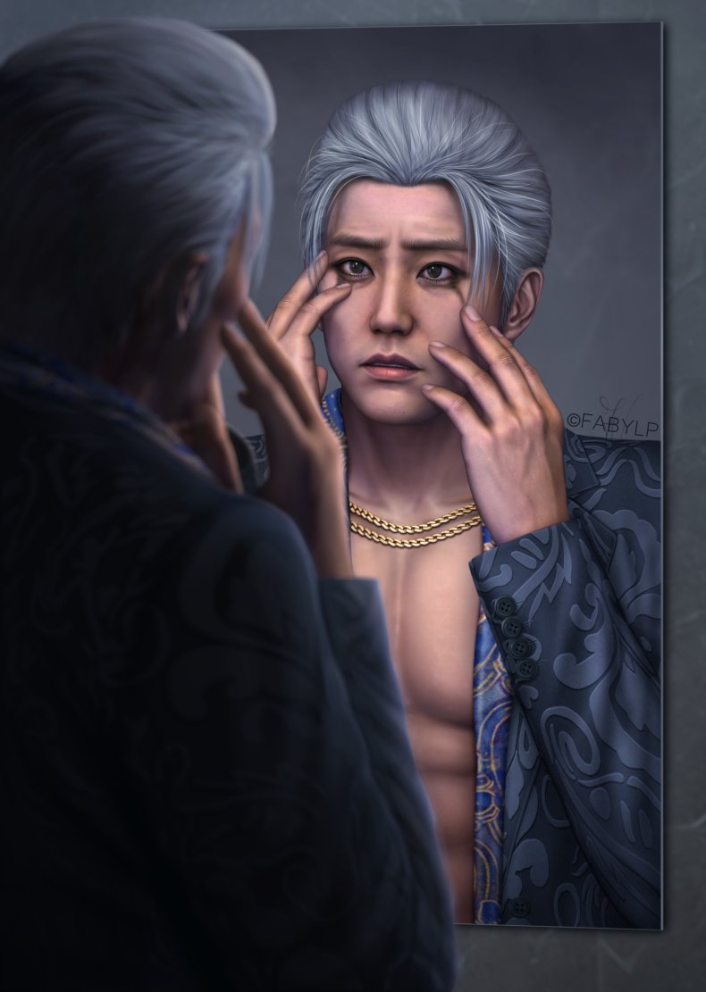 FabyLP__'s tweet photo. Identity crisis

#yeonsukim #joongihan #ryugagotoku #rgg #likeadragon #yakuza #yakuzafanart https://t.co/9VP6qpA9kf