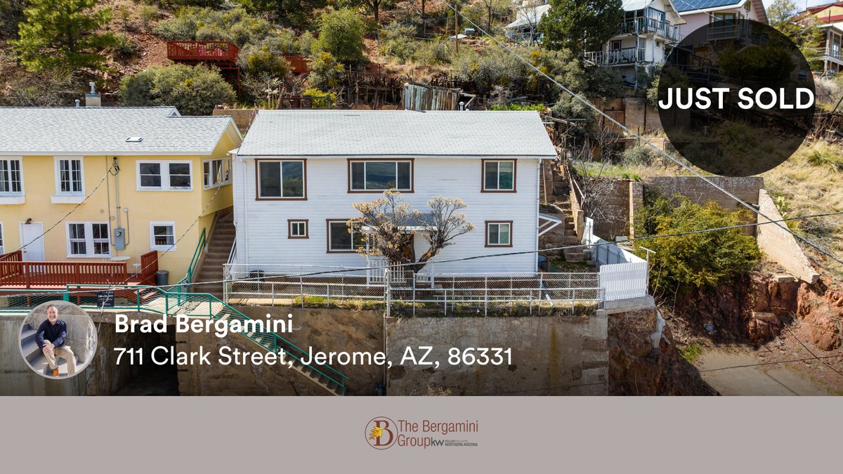 BergaminiGroup's tweet photo. 🛌 3
📍 711 Clark Street, Jerome, AZ, 86331

My latest sale on RateMyAgent.
 SA532126000
https://t.co/opd8PgmJDW

...
#ratemyagent #realestate https://t.co/nIMznbqxN0