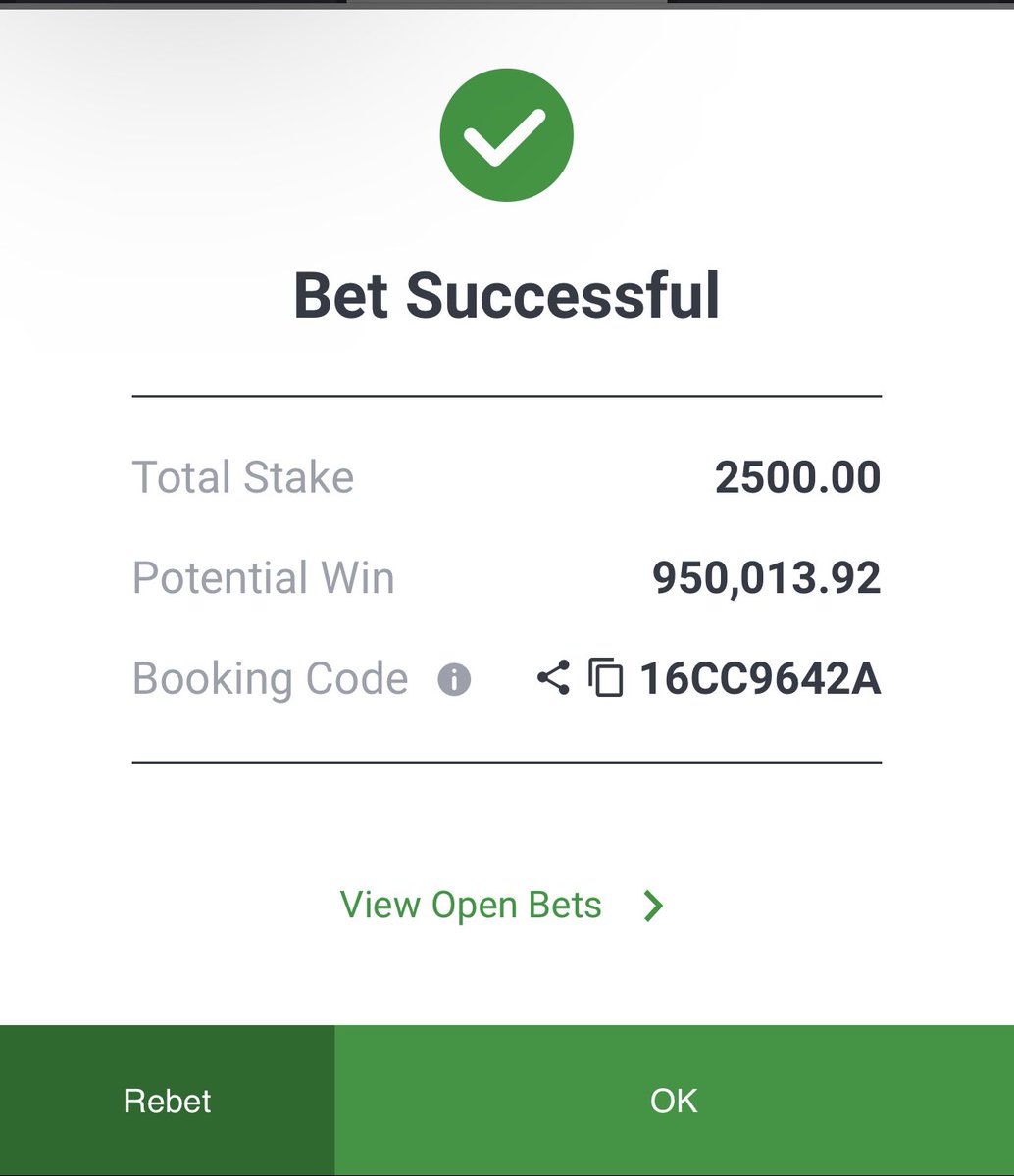 Blaze_Bet's tweet photo. 16CC9642A | Sportybet 💥💥 https://t.co/AQ6KZRVQia