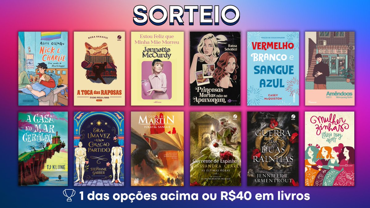 promohunters_'s tweet image. 🚨 SORTEIO 🚨  

🏆 Prêmio: 1 dos livros da imagem ou R$40 em livros 

Siga as regras:
💜 Nos seguir
💜 Dar RT nesse tweet
💜 Entrar no nosso grupo (respondi esse tweet com o link)

Resultado no dia 10/06. Boa sorte, hunters! 🍀💜