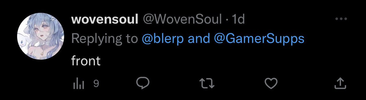 WovenSoul's tweet photo. @blerp @GamerSupps What’s with the deleted tweet? https://t.co/STjmSCiAAC