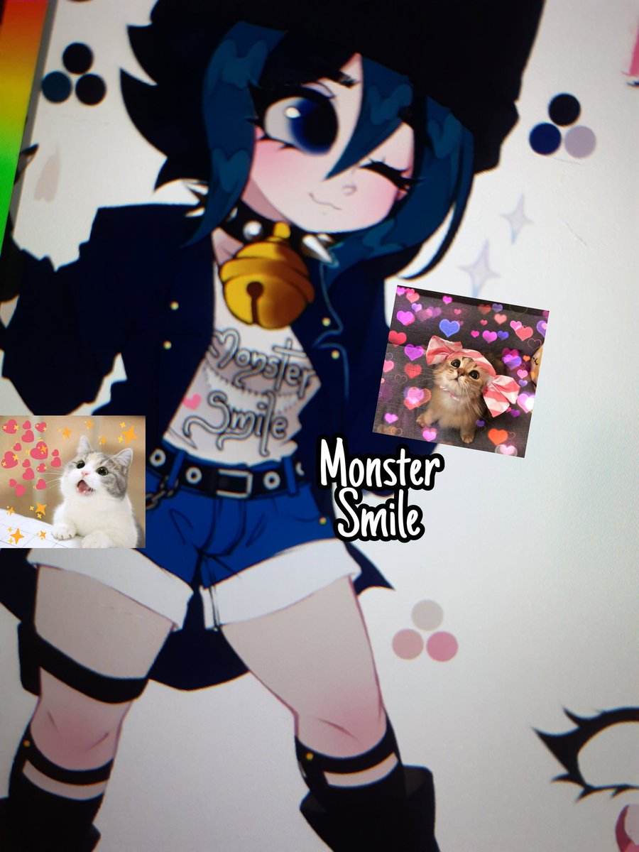 Monster_Smile00's tweet photo. Por ahora la patrona, Monster Smile (OC que cree para mis redes. Es cute(?, nada que ver con su creador, jaja). 
#oc #originalcharacter #digitalart https://t.co/wi9tR9HOoL