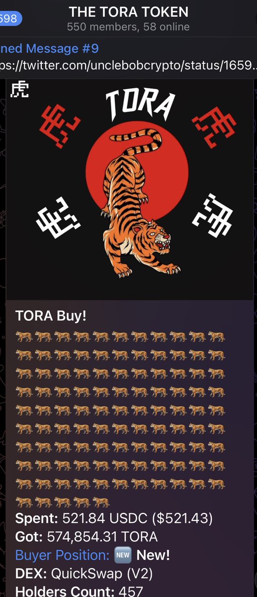 The Tora 虎 Token tweet media