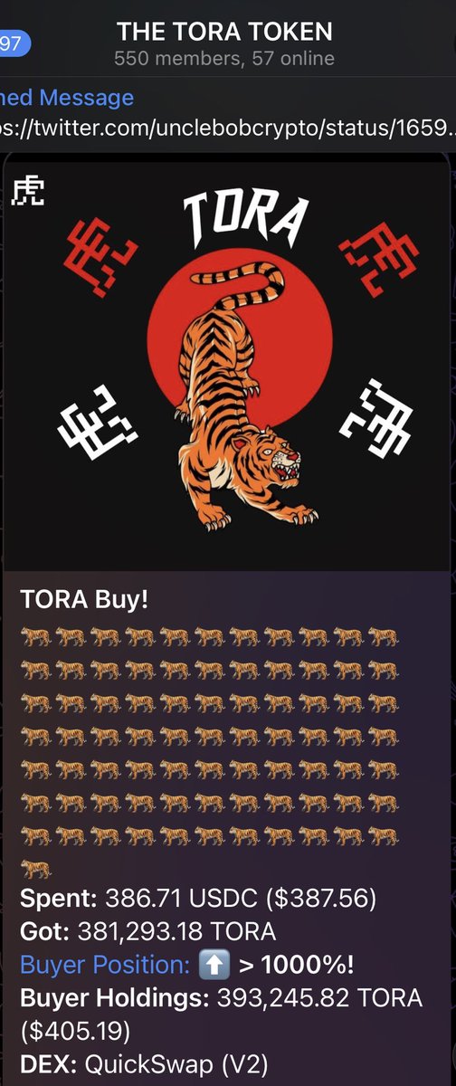 The Tora 虎 Token tweet media