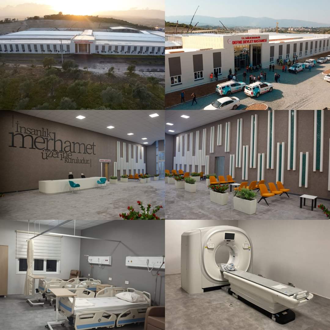 Hatay'da yapımı 2 ayda tamamlanan Defne Devlet Hastanesi,
Sayın Cumhurbaşkanımız Recep Tayyip Erdoğan'ın katılımıyla yarın hizmete başlıyor. 

🎯 Tüm branşlarda hizmet verecek
🔢 300 yatağı, 80 yoğun bakım yatağı ve 12 ameliyathanesi bulunuyor

Yaparsa Recep Tayyip Erdoğan yapar.