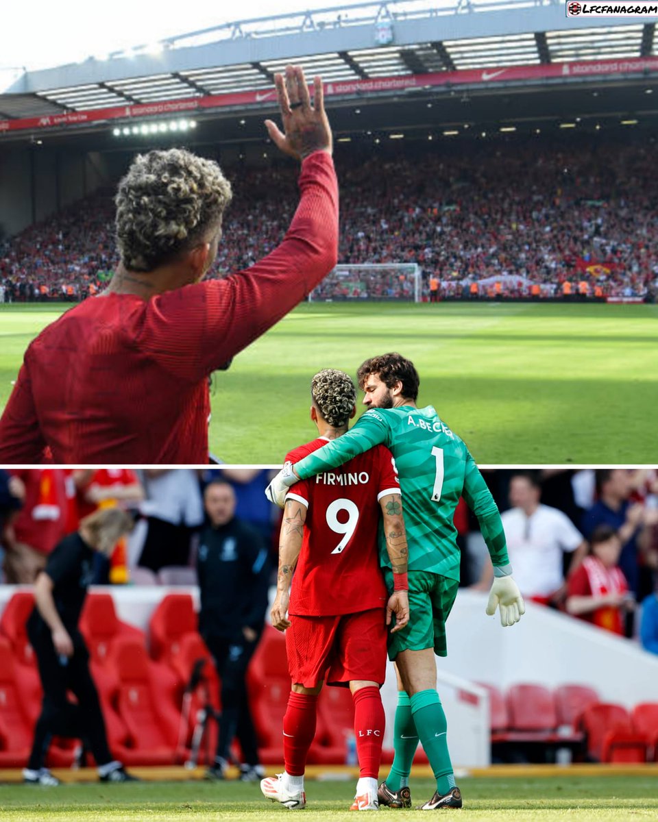 Jesanchez3's tweet photo. Roberto Firmino: 

🗣️"In the beginning when arrived it was hard to adapt to the climate, the football, everything. As for every player, it's the same. But thank you God, we achieved everything here, we won everything together. Without my teammates, my family, the manager, you cannot do this. I'm very proud of the history, for everything we achieved together. 

🗣️"Unfortunately we didn't get the win, it wasn't the result that you want. But the last game at home with the fans, my family here, everyone, friends, I was very emotional and happy for this, to score my last goal at home. With this shirt, this big club, I'm very happy." 

🎨@lfcfanagram
📸@imago.images
