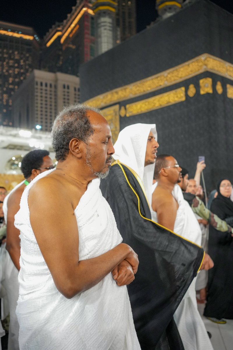 I prayed for Somalia's lasting peace, security and development when I performed Umrah at Makkah Haram Mosque. I also prayed for the total removal of the terrorists menace who falsely claim to act in the name of our noble religion of Islam. May Allah protect Somalia &amp; its people.