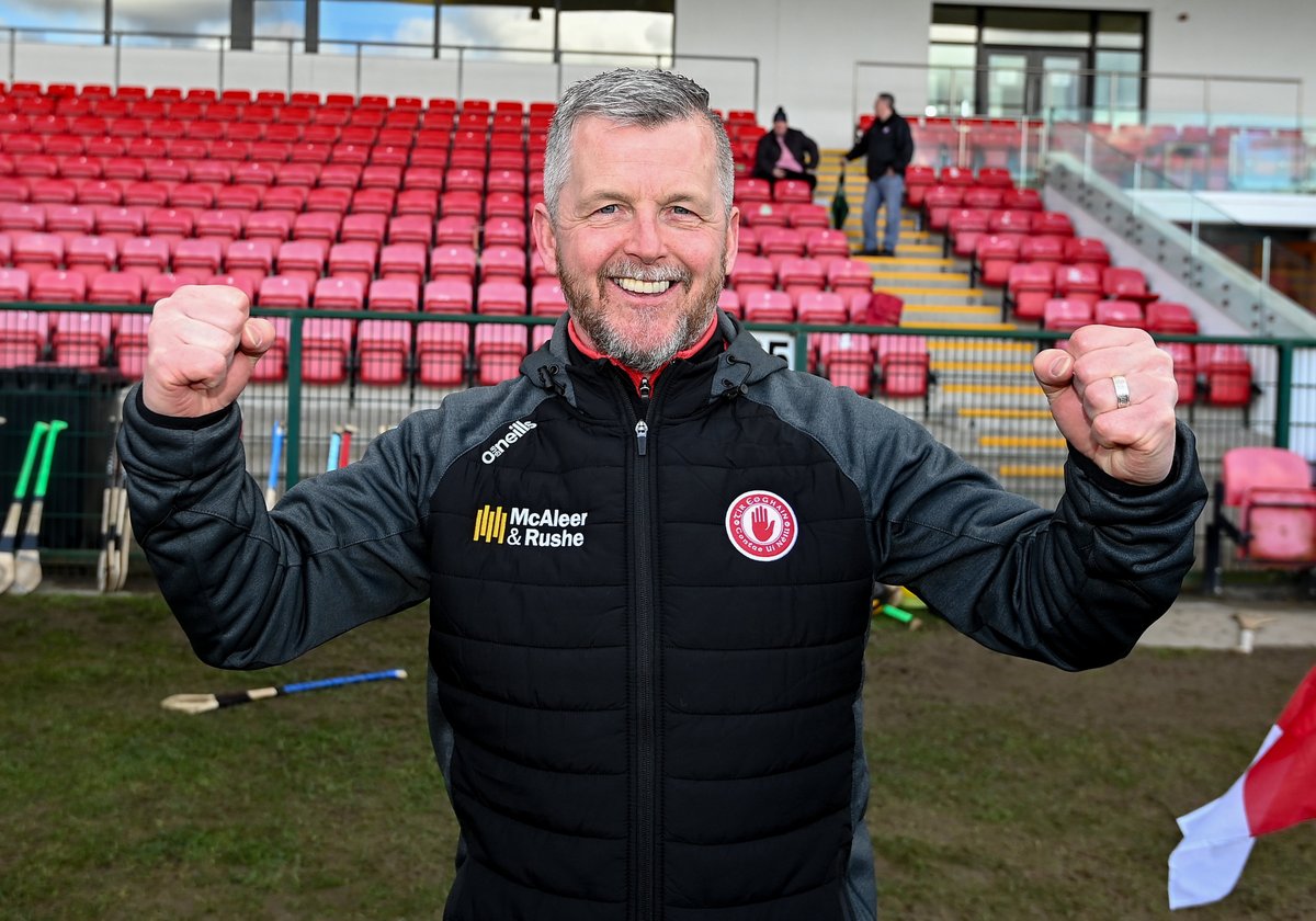TyroneGAALive's tweet photo. Coiste Chontae Thír Eoghain wish to announce that Michael McShane has informed us of his decision to step down as manager of our Senior Hurling team.

Appointed at the beginning of the 2021 season, Michael has brought Tyrone hurling to new heights - two Nickey Rackard Cup Final appearances, with that famous victory over Roscommon in Croke Park last year, as well as a Division 3A National Hurling League title. 

Today he steps down having helped secure our place in Division 2B and the Christy Ring Cup for next year. He was with us throughout the highest of highs and the lowest of lows.

Full Statement 👉🏻  https://t.co/mwsCG44BVj