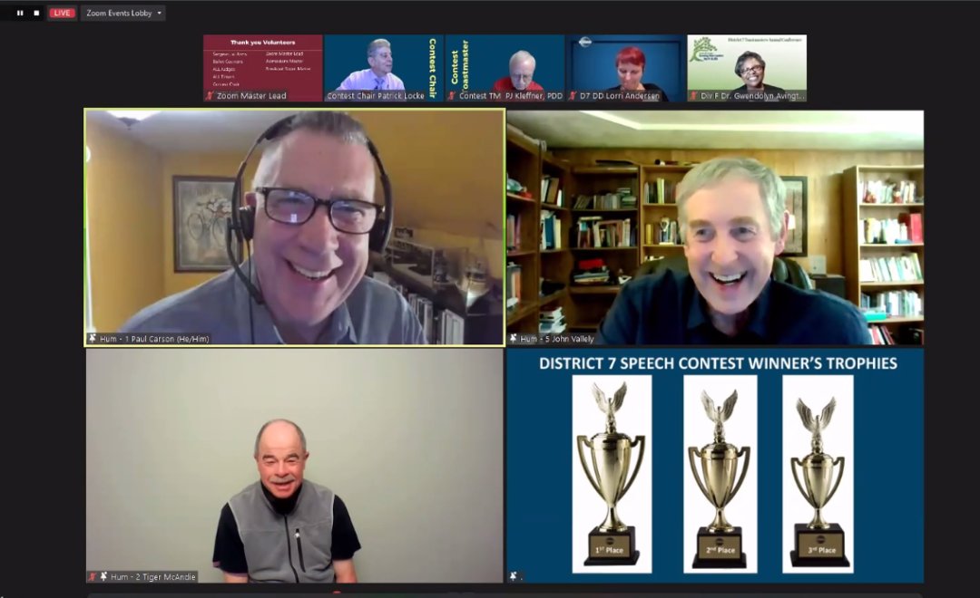 Join us for some belly laughs with the Contest Winners of the Humorous Contest!! #2023conference #district7conference #LIVE #humor #toastmasters