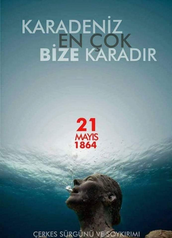 #21Mayıs1864  #CerkesSuerguenue #cerkessoykırımıvesuerguenue 
Bu bir göç değildir. 
Soykırımdır!Sürgündür!