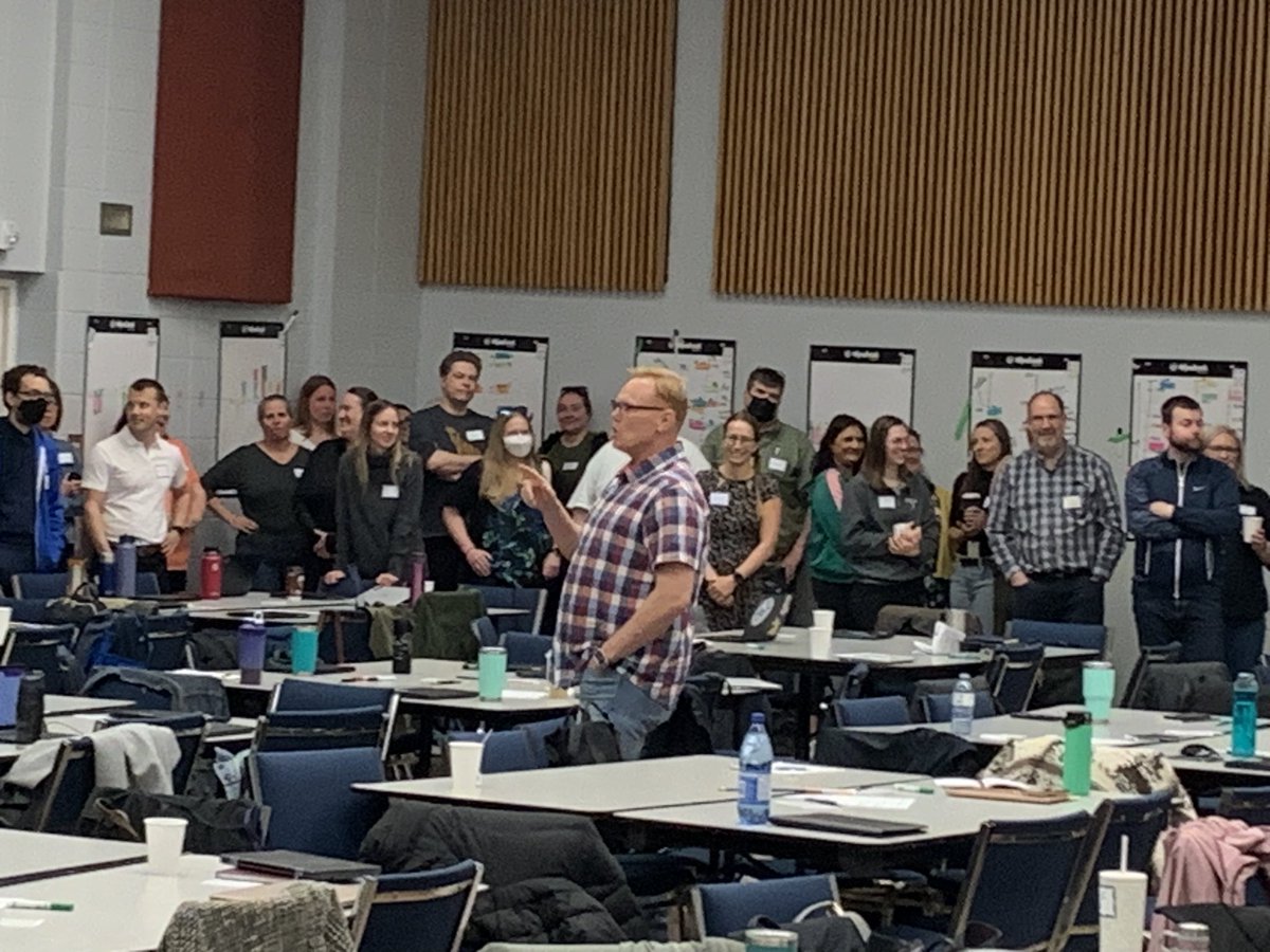 Had an awesome three days with <a href="/pgliljedahl/">Peter Liljedahl</a> presenting to cross curricular T’s, then to Teacher Coaches and finally to math Teachers.
Lots of new stuff and deeper learning.
4 school boards-around 325 people.