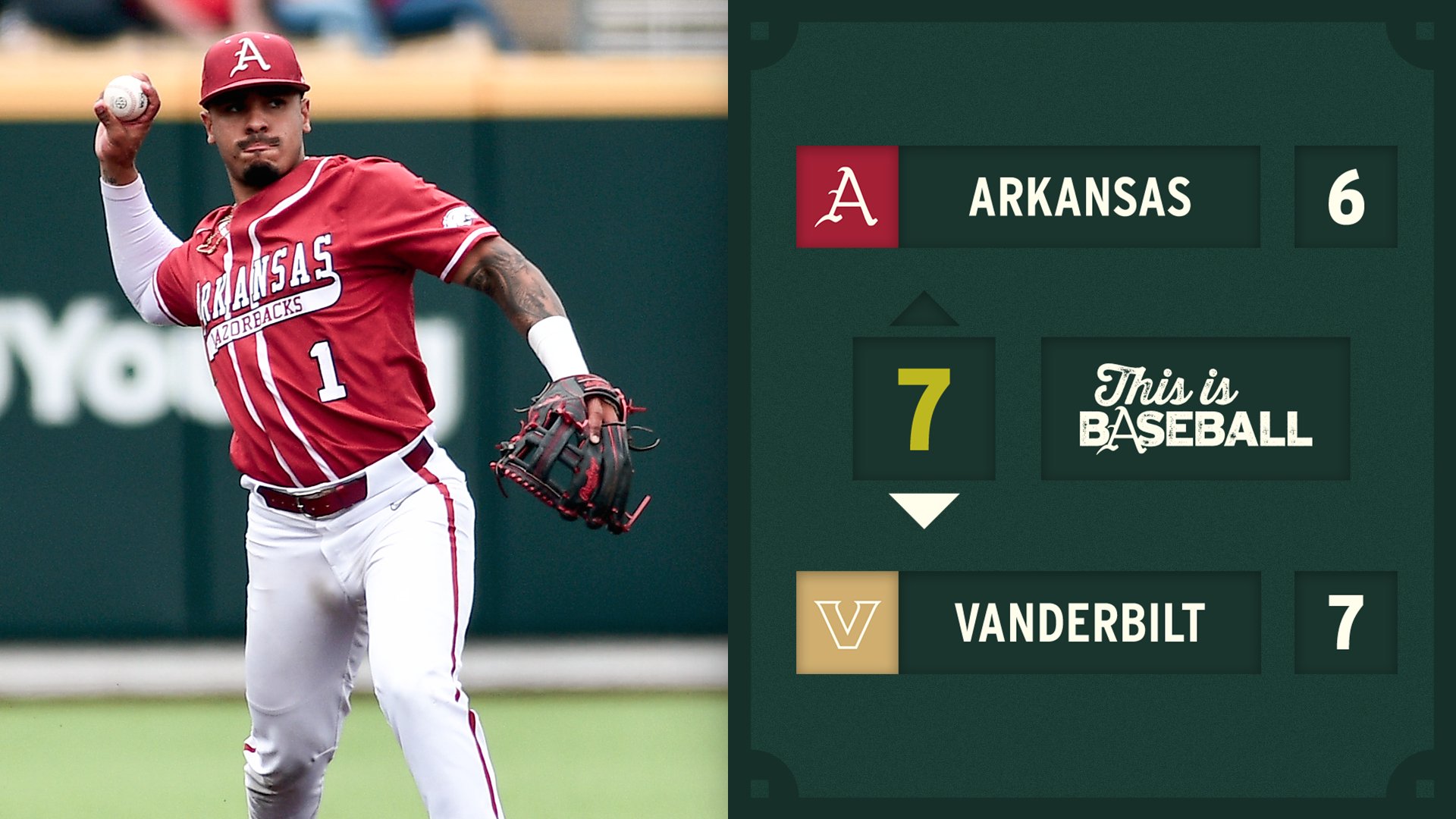 Razorbacks score sale