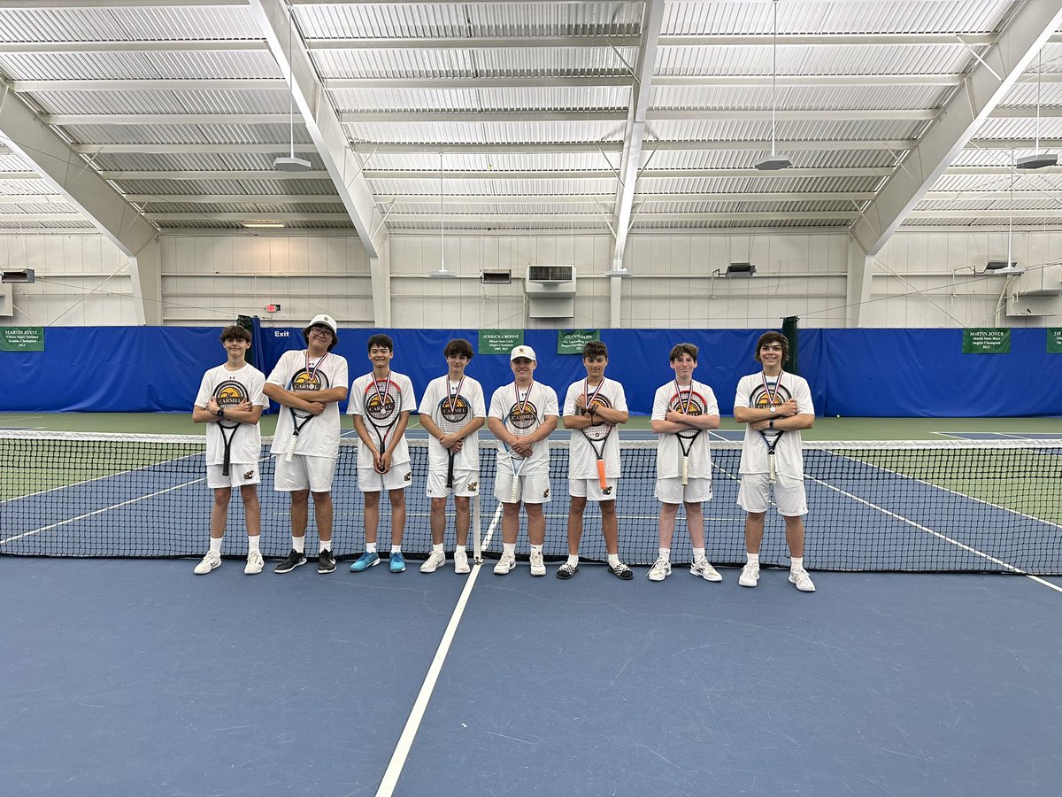 Great finish at conference last week for the Corsairs!  2nd place for both Varsity and JV in a tough lineup!  Congrats to these teams! <a href="/CCHSCorsairs/">Carmel Catholic High School</a> <a href="/CarmelCorsairs/">Carmel Catholic Athletics</a>