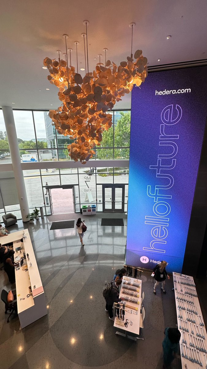 Hedera (@hedera) on Twitter photo The inventor of #hashgraph @LeemonBaird takes to the stage at the #Hedera Governing Council Meeting at <a href="/googlecloud/">Google Cloud</a> Headquarters in CA - we look forward to sharing more details with our community & beyond, showcasing what responsible #governance looks like in #web3.
#HelloFuture The inventor of #hashgraph @LeemonBaird takes to the stage at the #Hedera Governing Council Meeting at <a href="/googlecloud/">Google Cloud</a> Headquarters in CA - we look forward to sharing more details with our community & beyond, showcasing what responsible #governance looks like in #web3.
#HelloFuture