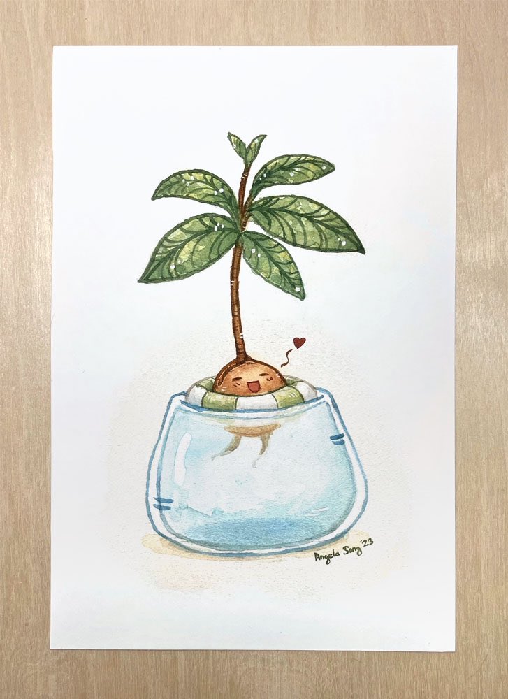 Art prints now available in my Ko-fi shop! Ko-fi.com/angelasongart/… (Link in my profile as well) 🤗 #watercolor #illustration #hanbok #capybara #tanuki #yearoftherabbit #avocado