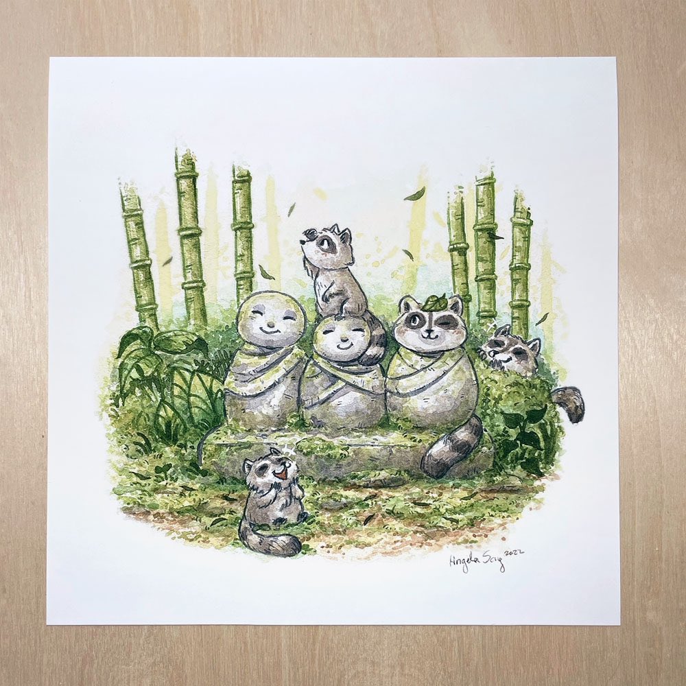 AngelaSongArt's tweet photo. Art prints now available in my Ko-fi shop! https://t.co/Konrz9yELI (Link in my profile as well) 🤗 #watercolor #illustration #hanbok #capybara #tanuki #yearoftherabbit #avocado https://t.co/Niv0gCATW4
