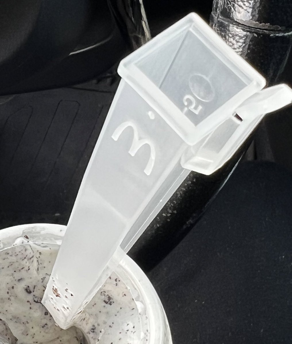 Dj2knyce's tweet photo. @mcdonalds as if I don’t know the spoon is designed for MIXING https://t.co/hXtaV0M2pq