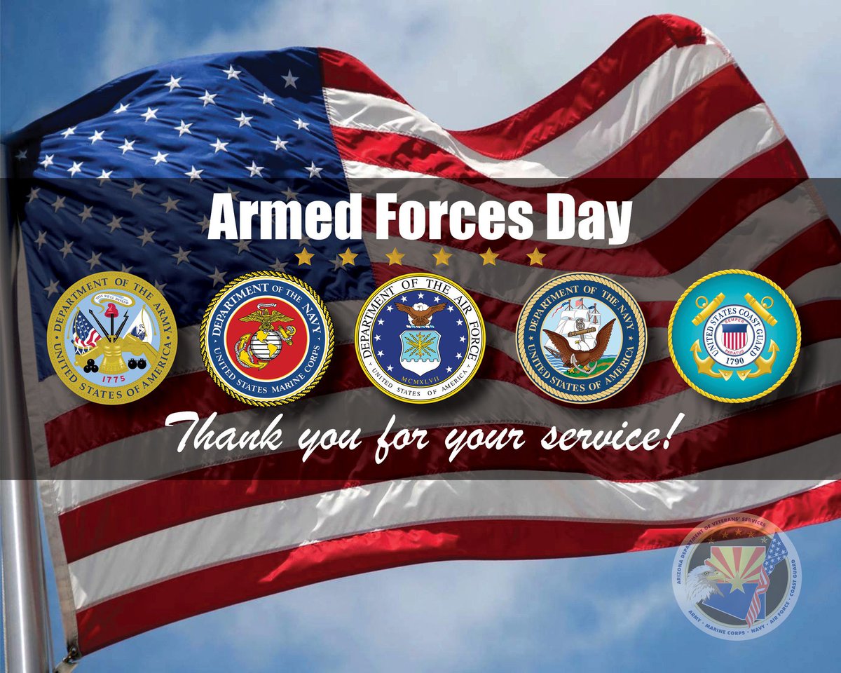 To all the men and women protecting #Americans at home and abroad, thank you for your service!

#AZVets #ArmedForcesDay2023