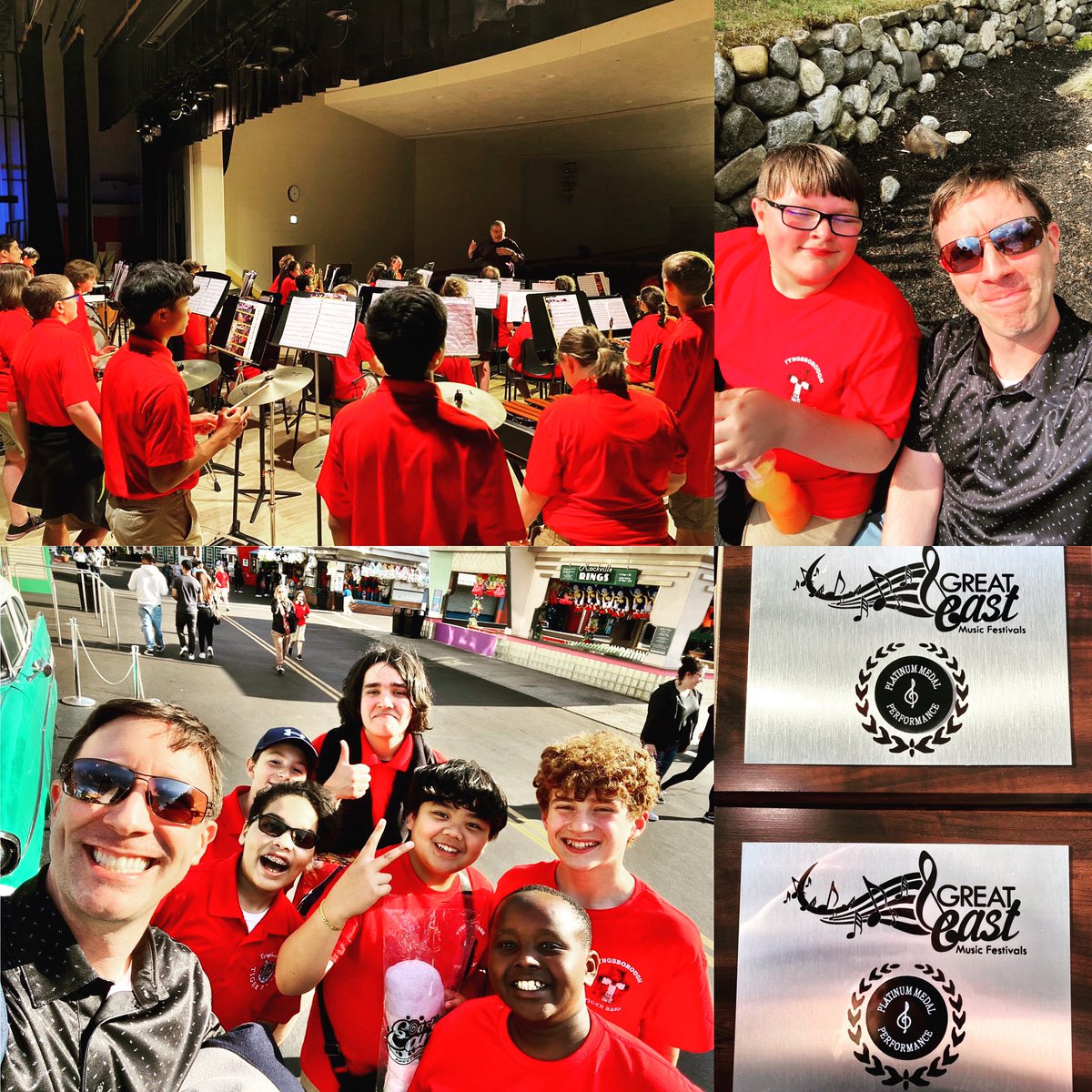 Congratulations to the Tyngsborough Public Schools Grade 7-12 Band & Grade 6 Band! Both groups were awarded a Platinum Medal—the highest award given—at Friday’s Great East Music Festival. #tpsprepares #tyngsboro @TyngsboroughPS