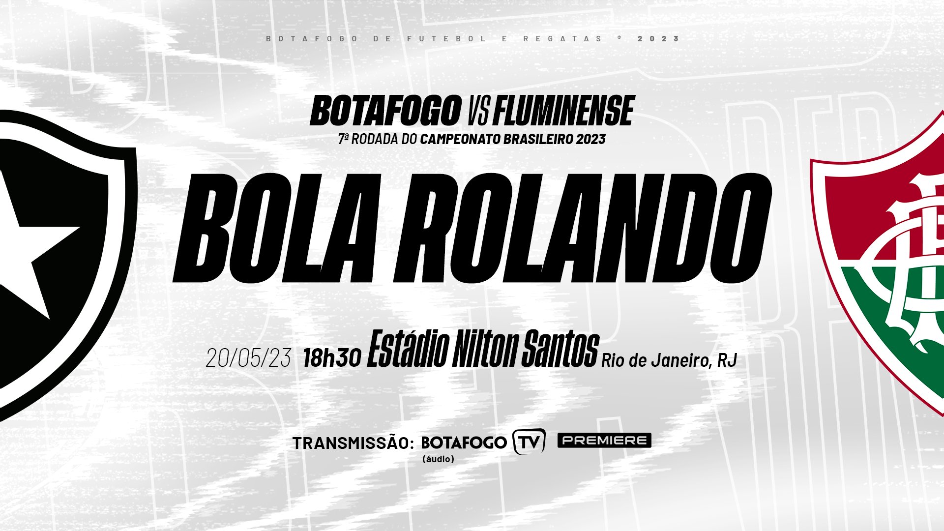 BOTAFOGO X FLUMINENSE TRANSMISSÃO AO VIVO DIRETO DO NILTON SANTOS -  CAMPEONATO BRASILEIRO 2023 
