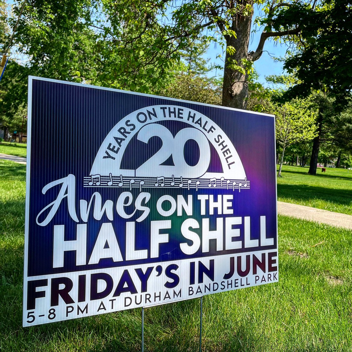 AmesHalfShell's tweet photo. Less than two weeks away from our first Ames on the Half Shell concert of our 20th season!

Join us for Stranger Than Fiction on Friday, June 2 at Durham Bandshell Park 5-8pm!

#AmesOnTheHalfShell 🎶 https://t.co/fLMTYkXh1D