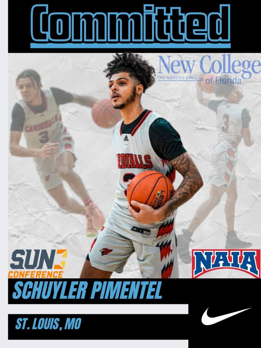 Congrats to my former player Schuyler Pimentel(Riverview Gardens HS) on committing to New College of Florida. He has been putting in the work and the Best is yet to come! I'm extremely proud of this young man!!!!