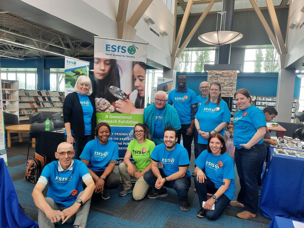 Thank You to our wonderful group of Earth Science for Society #ESfSinMotion team for providing a fun and interactive learning experience for all ages. 

#OdySci #YYC #ExploreGeoscience
