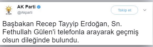 Fetö’yü arayıp geçmiş olsun diyen <a href="/kilicdarogluk/">Kemal Kılıçdaroğlu</a> nu kınıyorum  . 

#28Mayıs’ta  #ikinciturdabitirelim