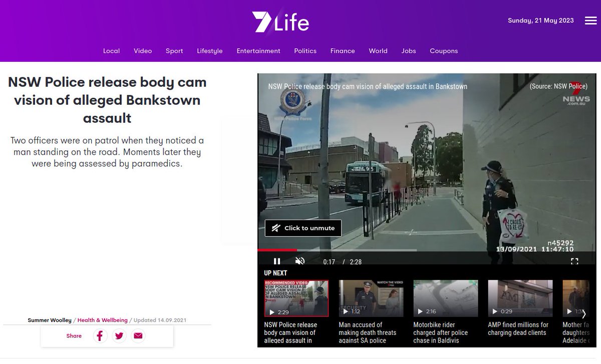 THE_Russell's tweet photo. NSW Police Commissioner: "Police would not make the footage public, she said, adding it was protected under the Surveillance Act."
I call bullshit!
#auspol #PoliceBrutality #NSWpol #DisarmPolice
When it suits the NSW police they are quick to release bodycam footage. 🢃🢃🢃 https://t.co/IRdhq9tfnG