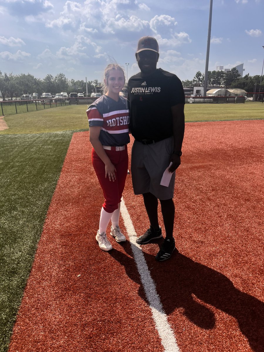 taylorw_06's tweet photo. I had a great time at the @nicholls_sb camp today. Learned great things today. Thanks for having me today @CoachRonFrost @JackNLucysDad https://t.co/ca9Ou2s5xy