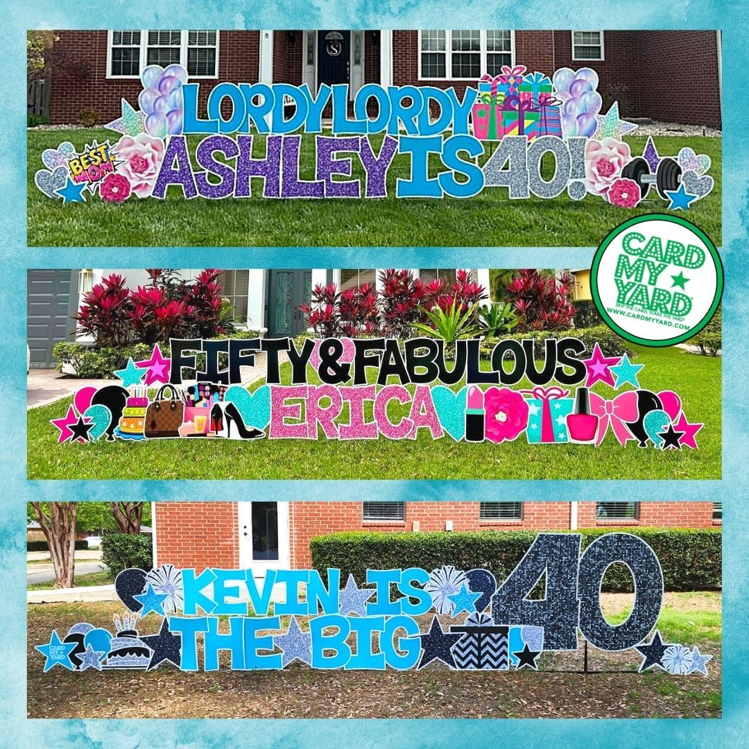 When 'Happy Birthday' just won't cut it, we've got you covered!
SAY ANYTHING! and say it BIG! 💚 Book with Card My Yard at cardmyyard.com 📲✅
#CardMyYard #Birthdaysign #birthdayyardsign #yardsigns #choosejoy #birthdayideas