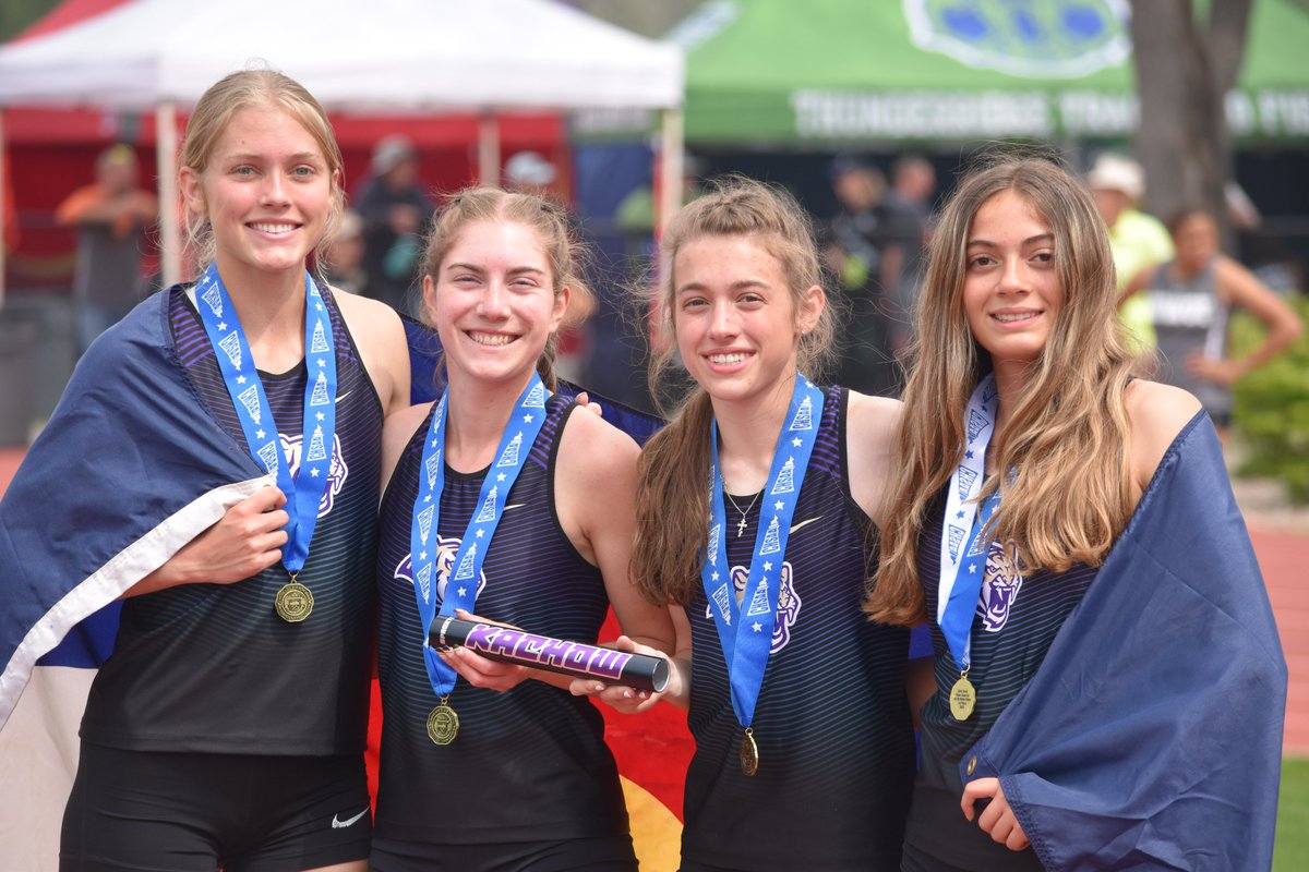 STATE CHAMP ALERT!!! The 4x100 team of Tannehill, Rossi, Hodell and Mendlik goes 3A state record fast in 48.72. That's 4-for-4 for Hodell.
<a href="/HFHS_Track/">HFHS_Track&Field</a> <a href="/HF_Athletics/">Holy Family Tigers</a> <a href="/BoCoPreps/">BoCoPreps</a> <a href="/CHSAA/">CHSAA</a> #copreps