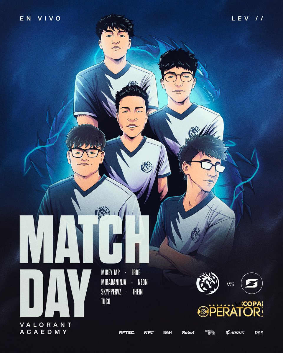 LeviatanGG's tweet photo. #VALORANT - #SSJ
¡A BANCAR A LOS PIBES! 💪
🏆 #CopaOperator - @CGaming_LatAm
📄 Semifinal
🆚 @ZeneSportsla
🔴 EN VIVO
📺 https://t.co/rwzNhmWg0D
#SomosLatam🌎 #BeLeviatán🐉 https://t.co/OqHFAz5pyW