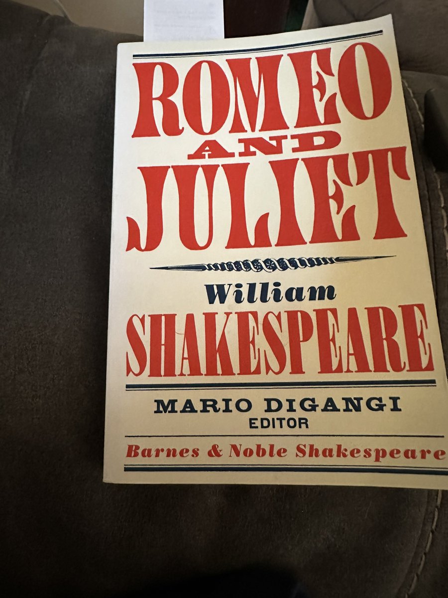 Now reading #RomeoAndJuliet #WilliamShakespeare