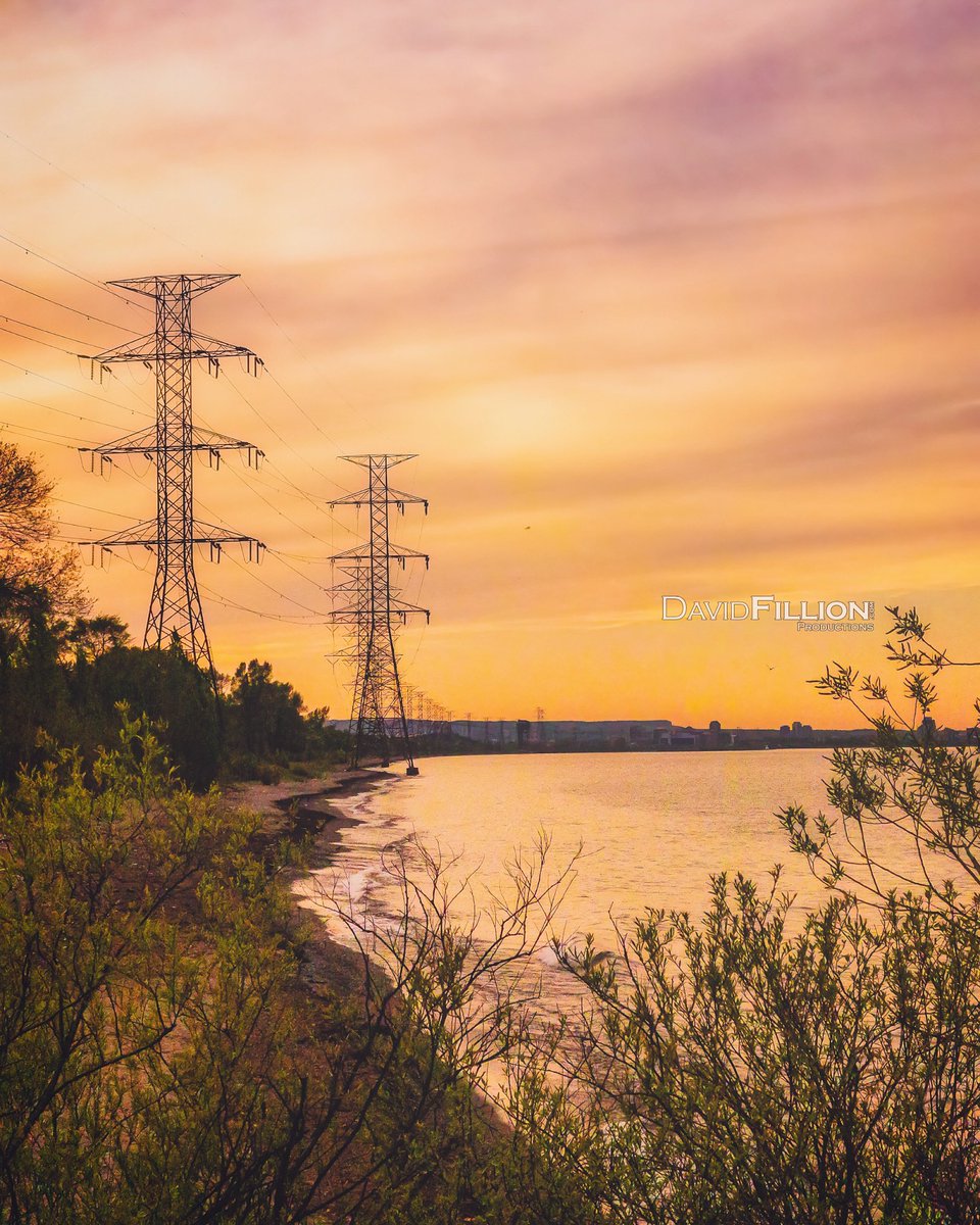 Shoreline of Lake Ontario along Hamilton.

#hamont #hamilton #myhamilton #hamiltontario #shotoniphone #lakeontario #shoreline #goldenhour #sunset #powerlines #shore #iphonography #photograghy #hamiltonphotographer #gtaphotographer #dfproductions