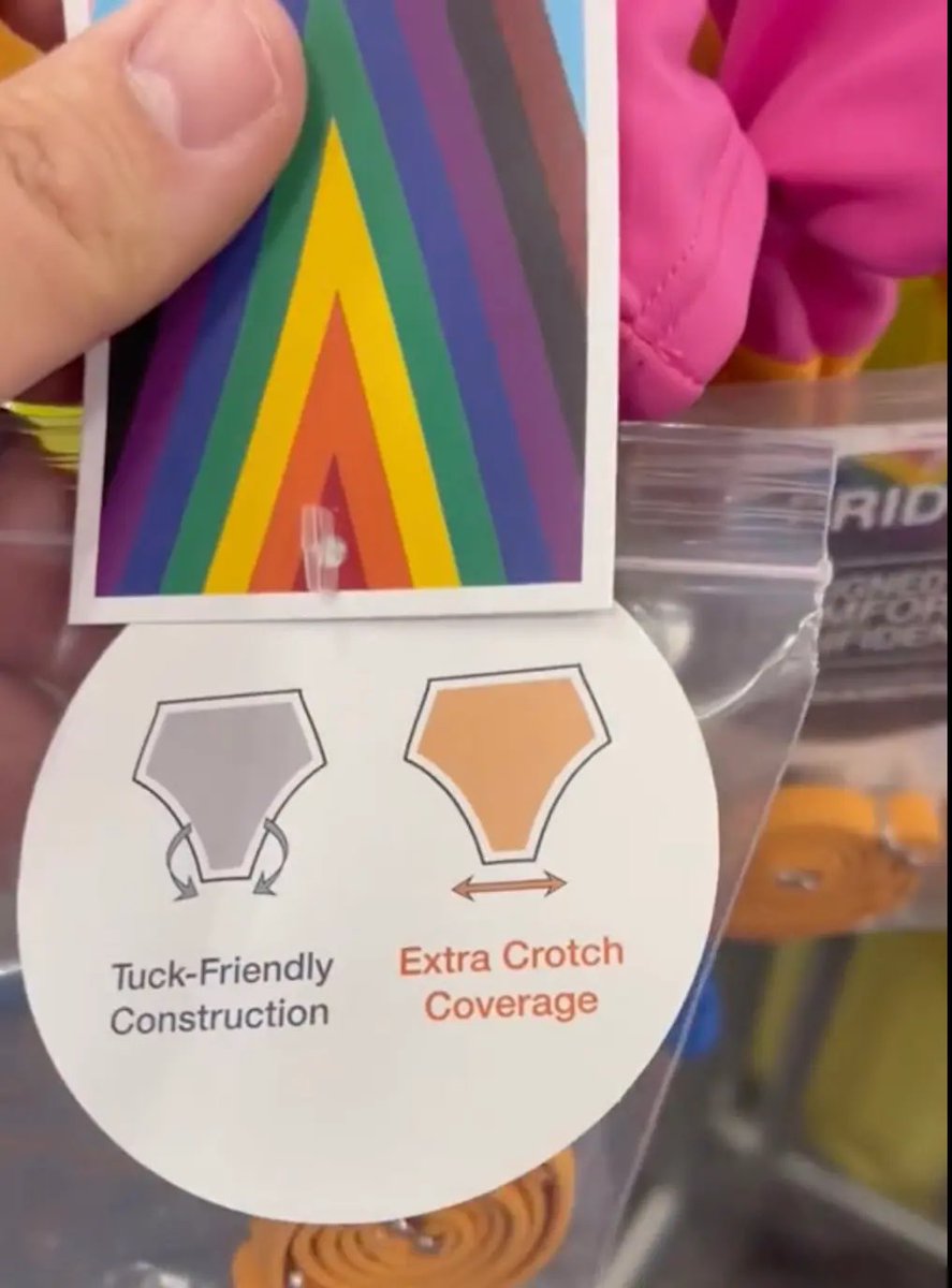 Did you know @Target also sells “tuck-friendly” bathing suits for children in the Pride section? Well now you do.

#BoycottTarget #GaysAgainstGroomers